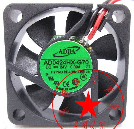 ADDA AD0424HX-G70 24V 0.09A 2wires Cooling Fan ADDA AD0424HX-G70 24V 0.09A 2wires Cooling Fan